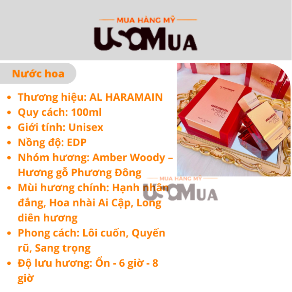 Nước Hoa AL HARAMAIN Amber Oud Ruby Edition 100ml