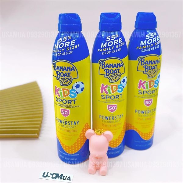 Xịt Chống Nắng BANANA BOAT Kid Sport SPF 50+