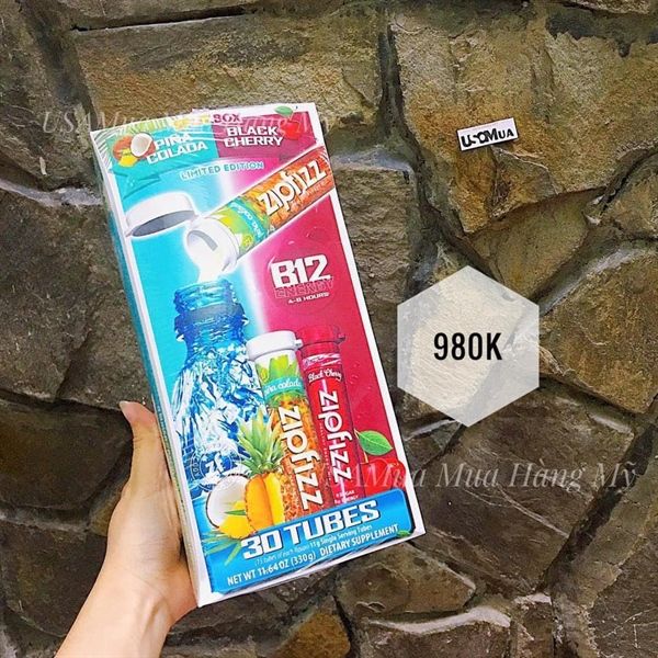 Bột Vitamin Bổ Sung Năng Lượng ZIPFIZZ B12