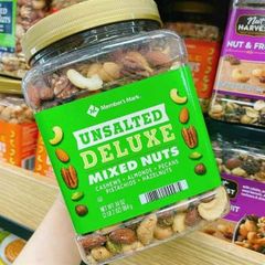 Hạt Tổng Hợp MEMBER'S MARK Unsalted Deluxe Mixed Nuts Hạt Dẻ + Hạnh Nhân + Hạt Điều + Hạt Phỉ + Hạt Hồ Đào