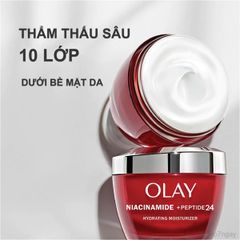 Kem Dưỡng Da OLAY Regenerist Niacinamide + Peptide 24 Hydrating Moisturizer