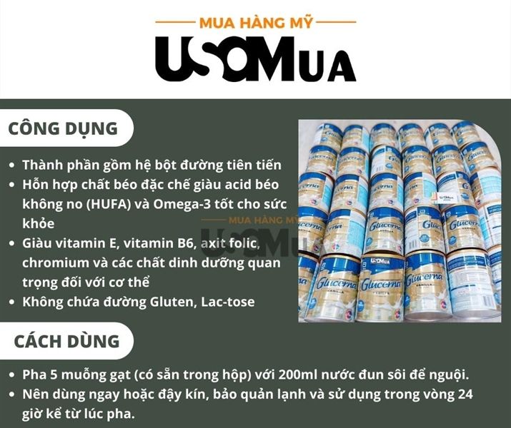 Sữa Bột Dành Cho Người Tiểu Đường ABBOTT Glucerna Úc Hương Vanilla