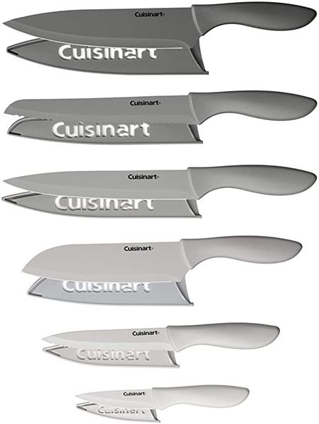 Dao Bếp CUISINART Advantage 12-Piece Gray Knife Set with Blade Guards C55-12PCG