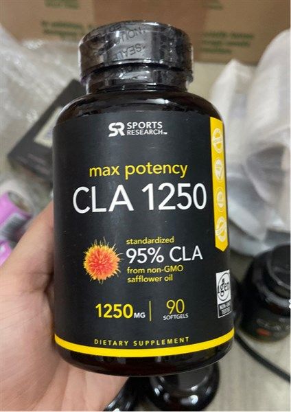 Viên Uống Giảm Cân SPORTS RESEARCH Max Potency CLA 1250mg