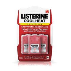 Miếng Ngậm Thơm Miệng LISTERINE Cool Heat PocketPaks, 72 Miếng (3 x 24 Miếng)