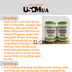 Bột Đạm Thực Vật Hữu Cơ ORGAIN Organic Protein