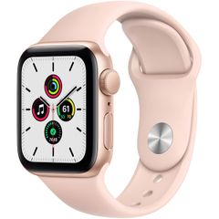 APPLE Watch SE GPS, 40mm, Gold Aluminum, Pink Sand Sport Band