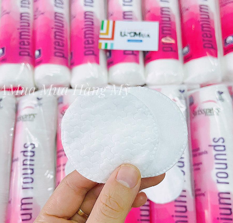 Bông Tẩy Trang SWISSPERS Premium Rounds 100% Cotton, 100 Miếng