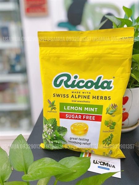 Kẹo Ngậm RICOLA Mountain Herb Herbes Des Montagnes, 50 Viên