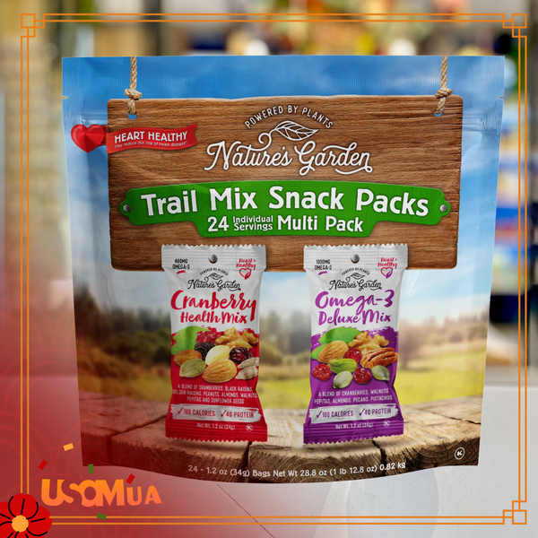 Hạt Hỗn Hợp NATURE'S GARDEN Trail Mix Snack Packs