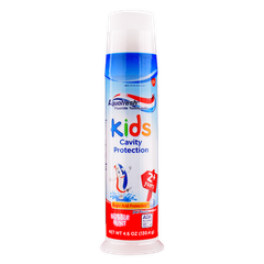 Kem Đánh Răng AQUAFRESH Kids Cavity Protection Bubble Mint 2 Years+, 130.4g