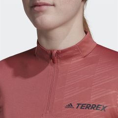 Áo Thun Nữ ADIDAS Terrex Half Zi Tee-Red