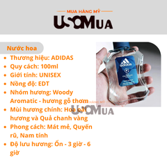 Nước Hoa ADIDAS Eau De Toilette