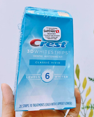 Miếng Dán Trắng Răng CREST 3DWhitestrips Classic Vivid, 20 Miếng