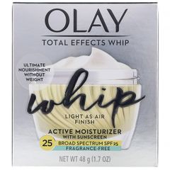 Kem Dưỡng Da OLAY Total Effects Whip, Active Moisturizer With Sunscreen SPF25 Fragrance-Free, 48g