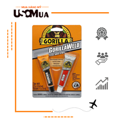 Set Keo AB Dán Sắt GORILLA Heavy Duty GorillaWeld Steel Bond Epoxy 2x14.7ml