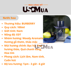 Nước Hoa Nam BURBERRY Mr Indigo Eau De Toilette