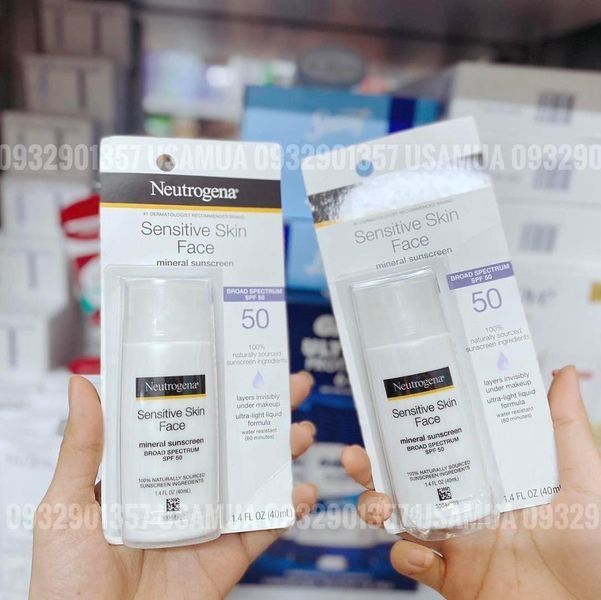 Kem Chống Nắng NEUTROGENA Sensitive Skin Face