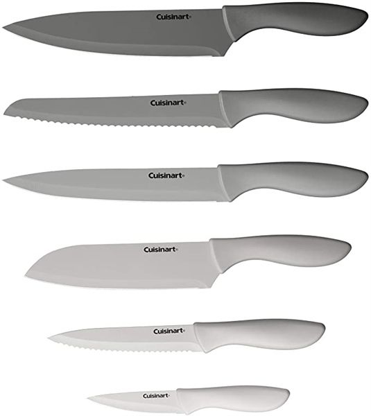 Dao Bếp CUISINART Advantage 12-Piece Gray Knife Set with Blade Guards C55-12PCG