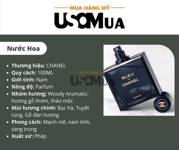 Nước Hoa CHANEL Bleu Parfum Pour Homme