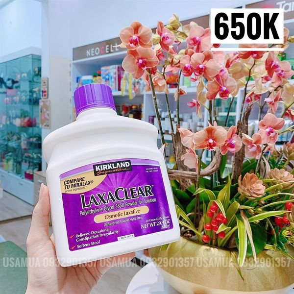 Bột Chống Táo Bón KIRKLAND SIGNATURE LaxaClear, 850g