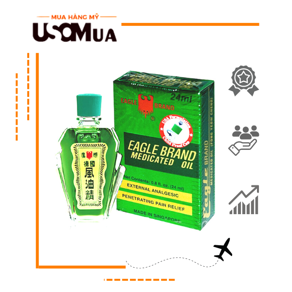 Dầu Gió Xanh EAGLE BRAND Medicated Oil