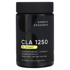 Viên Uống Giảm Cân SPORTS RESEARCH Max Potency CLA 1250mg