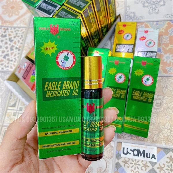 Dầu Gió Xanh Dạng Lăn EAGLE BRAND Medicated Oil