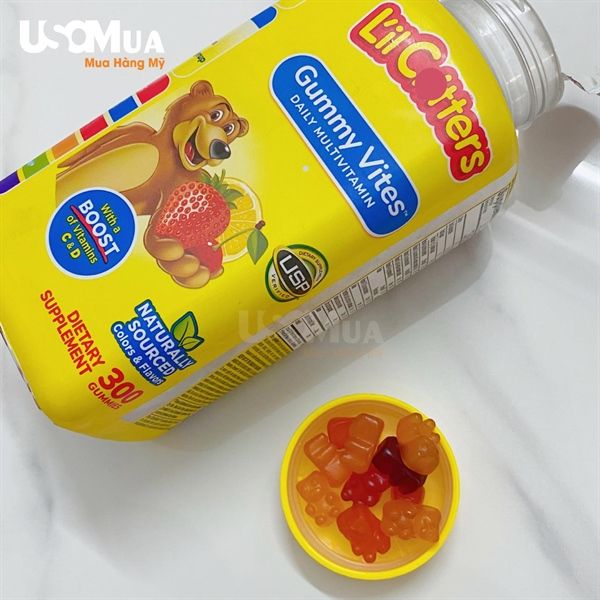 Kẹo Dẻo Bổ Sung Vitamin Tổng Hợp L'IL CRITTERS Gummy Vites