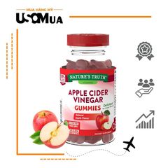 Kẹo Dẻo Giảm Cân Giấm Táo NATURE'S TRUTH Apple Cider Vinegar