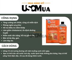 Nước Uống Tinh Chất Nghệ Tươi QUNOL Liquid Turmeric 1000mg Extra Strength