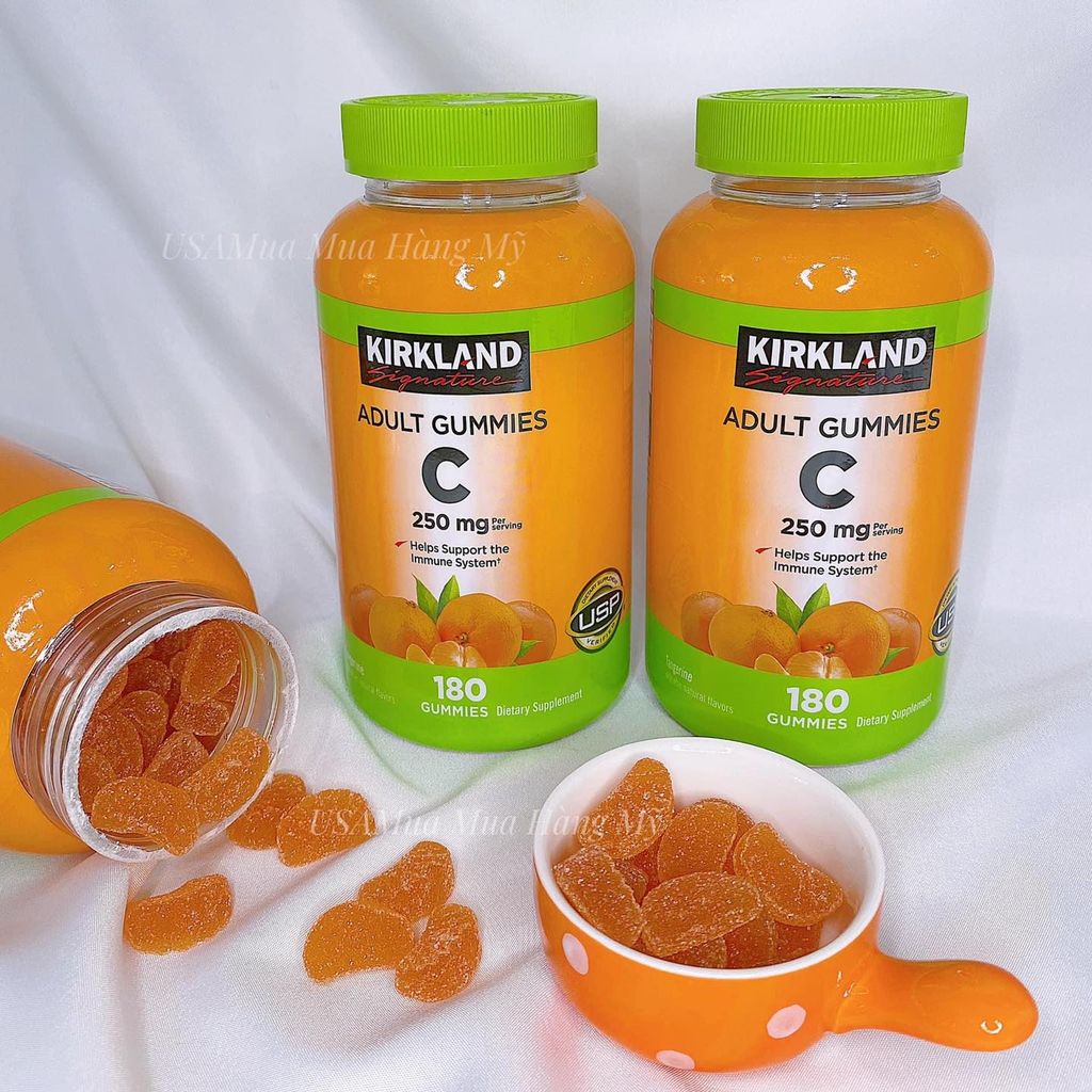 Kẹo Dẻo Bổ Sung Vitamin C KIRKLAND Vitamin C 250mg, 180 Gummies