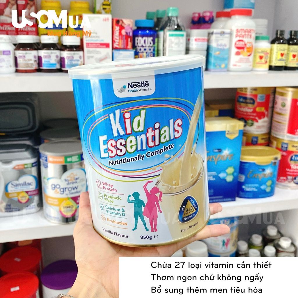 Sữa Úc NESTLE Kid Essentials, 1-10 Years, Hương Vanilla