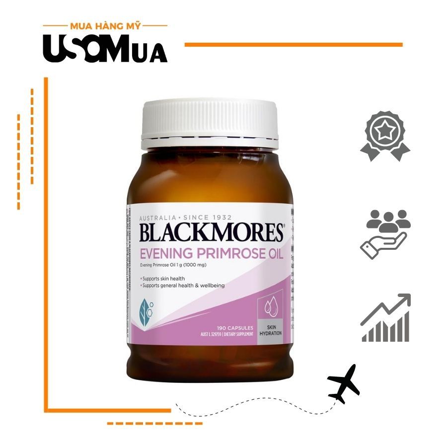 Viên Uống Tinh Dầu Hoa Anh Thảo BLACKMORES Evening Primrose Oil 1000mg