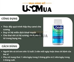 Viên Uống Bổ Sung Canxi Úc OSTELIN Calcium & Vitamin D3