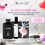 Giftbox set quà tặng Nam - Sữa tắm gội dưỡng ẩm an toàn cho da, hương nước hoa Lenoir Men Wash All in One