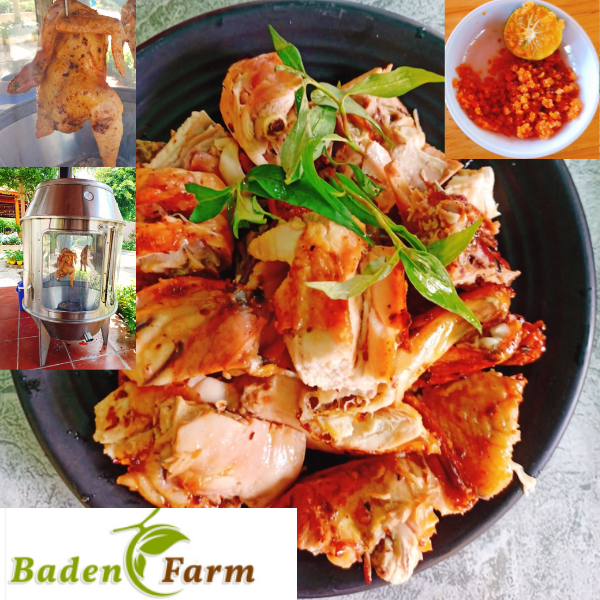 Gà ta nướng lu