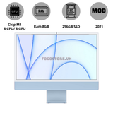  iMac 2021 24 inch 4K Chip M1 - 8GB/256GB - 8 core CPU/ 8 core GPU 