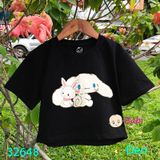 Áo CropTop Bé Gái In Hình Ci.Na Thỏ H4 (23kg - 50kg)
