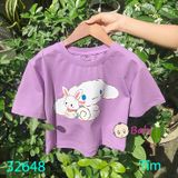 Áo CropTop Bé Gái In Hình Ci.Na Thỏ H4 (23kg - 50kg)