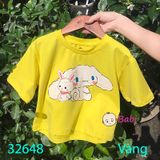 Áo CropTop Bé Gái In Hình Ci.Na Thỏ H4 (23kg - 50kg)