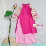 ÁO DÀI LINEN XUÂN HOA (13kg - 40kg)