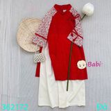 ÁO DÀI LINEN XUÂN HOA (13kg - 40kg)