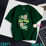 Áo Thun Bé Trai Tay Ngắn Hình Capy 1 (26kg - 65kg)