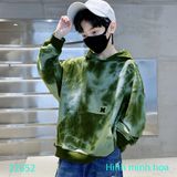  Áo Thun Hoodie Tay Dài Màu Loang  Sành Điệu (17kg - 50kg) 