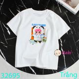 Áo Thun Tay Ngắn Cho Bé Hình Baby-Tree Đội Nón (13kg - 45kg)