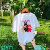 Áo Thun Tay Ngắn La Bu Bu Dễ Thuơng (26kg - 60kg)