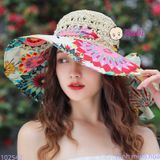 NÓN ĐI BIỂN HỌA TIẾT XINH XẮN