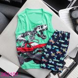 Bộ Sát Nách Cho Bé Trai Quần Lửng Nhiều Màu Cool Ngầu (7 - 12 tuổi)