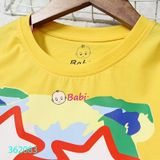 Bộ Bé Gái Áo Tay Ngắn Quần Lửng In Chú Gấu Dễ Thương (26kg-55kg)